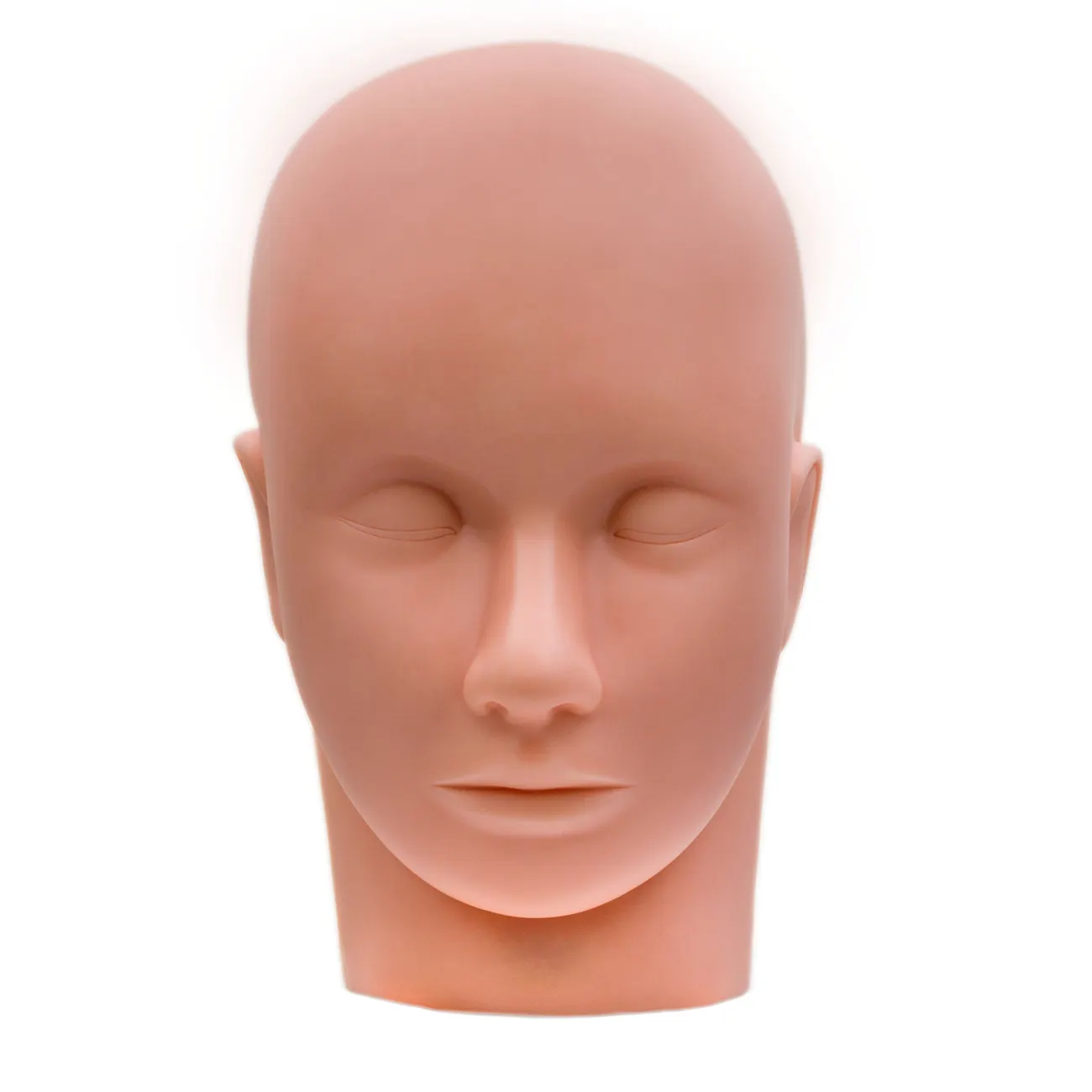 Silicone Flat Model Heads Extensions Makeup Tools Practice Lash Rubber Eyelash Extension Training Mannequin Head