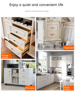 รางลิ้นชักอลูมิเนียมอัลลอยคุณภาพสูงแบบซ่อนพร้อมระบบดันเปิด ปิดแบบนุ่มนวล สำหรับห้องครัวและภายนอกอาคาร - Product Image 4