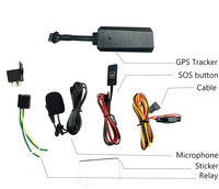 Rastreador GPS 2G con Cable WanWay para Vehículos y Flotas, Rastreo en Tiempo Real, Geocerca, Alarma de Exceso de Velocidad y Vibración, Apagado Remoto del Motor