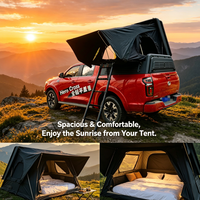 Tente de toit toutes saisons pour camping, tente 4 saisons coupe-vent et imperméable pour SUV, voyage en véhicule tout-terrain, rangement rapide et efficace