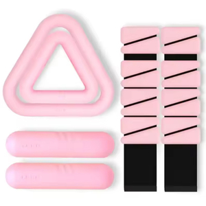 Juego de Bandas de Resistencia de Silicona Portátiles Unisex con Asas Triangulares, Antideslizantes, Impermeables, Ergonómicas, para Entrenamiento en Casa, para Todo el Cuerpo - Product Image 6