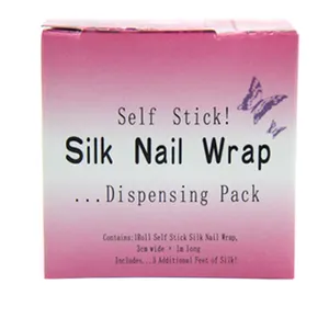 TSZS Self Stick Reinforces Nail Fiberglass Sticker Extension Tool Kit Silk Nails Wrap