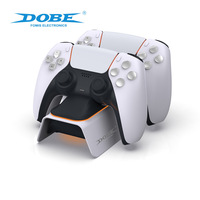 Station de charge pour manette PS5, chargeur double, station de charge avec indicateur LED, base de charge rapide, modèle TP5-0521E