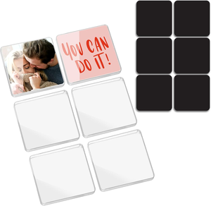 Juego de 6 Imanes Personalizados para Refrigerador de Pascua, 1.89 Pulgadas, Acrílico Cuadrado, Adhesivo, Diseño Art Deco - Product Image 2