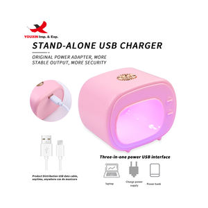 Secador de Uñas Inalámbrico Recargable, Herramienta de Uñas, Precio Bajo, Venta al por Mayor, Novedad, Secado Rápido de 16w 45S, Lámpara de Uñas UV LED Rosa - Product Image 4