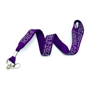 Lanière personnalisée QM en polyester tissé durable avec logo sur mesure, porte-badge et crochet de cou pour croisière - Product Image 6
