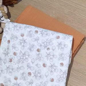 100% mousseline de coton imprimée tissée de qualité supérieure 400TC Kit de quatre pièces de mariage moderne toute saison écologique draps plats - Product Image 4