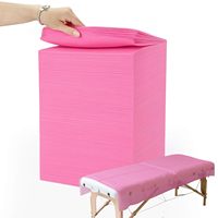 Housse de lit de massage jetable douce et confortable, imperméable, anti-poussière, en matériau non tissé, pour les voyages.