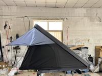 Tente de toit rigide en aluminium triangulaire, grand espace, imperméable, pour 3 personnes, pour SUV, camping