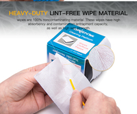 Lint-Free Fiber Optic Cleaning Tissue Paper Wipes for FTTH Optical Connector End Face Ferrule Platform Cleaner Tool