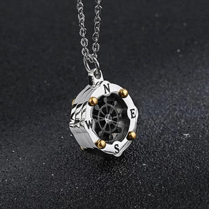 Colliers pendentifs en acier inoxydable résistant à l'eau et à la ternissure, style hip-hop, pour hommes et femmes, vente en gros - Product Image 2