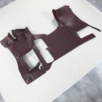Tapis de sol en cuir de taille spéciale personnalisé en usine OEM pour camion tracteur lourd adapté aux camions allemands MAN Renault Scania