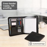 Porte-documents en cuir PU pour gestionnaire, modèle SKN-PF-0912, vente en gros d'usine, OEM&ODM pour le stockage de documents