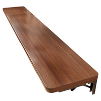 Wandmontierter Klapptisch Schwebende Multifunktionale Aufbewahrungshalterung Holz Minimalistischer Stil Haushalt Schlafzimmer Mehrzweck Linear