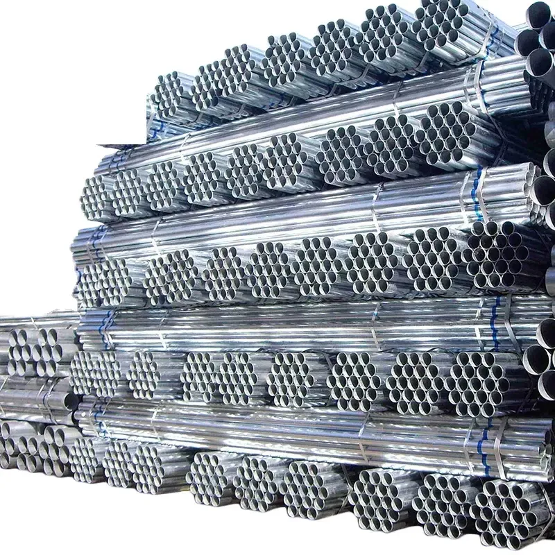 China supplier Erw Welded Steel Pipe Iron Black Tube Gi Galvanized Steel Pipe For Construction