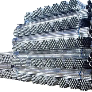 Fornitore della cina Erw tubo d'acciaio saldato ferro tubo nero Gi tubo in acciaio zincato per la costruzione