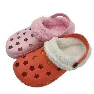 JDS Hot Sale Cheapest EVA Winter Shoes Comfortable Cotton Wool Soft Winter Clogs