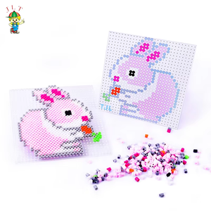 ชุดทำลูกปัดเมลตี้แบบ DIY สำหรับเด็ก ลายกระต่ายอีสเตอร์ สไตล์แฟชั่นโลก ของเล่นพลาสติกเสริมพัฒนาการสำหรับเด็ก - Product Image 3