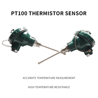 PT100 con transmisor de temperatura de 4 ~ 20 mA, termómetro de resistencia de 2/231/PT100, sensor de temperatura, termopar roscado