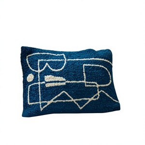 Nordic Style Boho Ethnic Square Pillow Cover Technique Embroidered Tufted With Tassel Vintage Eco-Friendly Custom OEM Wholesale - Product Image 1