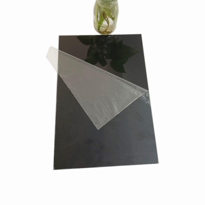 Lastra Acrilica Formato <span class=keywords><strong>A4</strong></span> Spessore 3mm Ecologica Nera Lucida Effetto Specchio per Uso Pubblicitario con Taglio Laser e Piegatura - Product Image 2