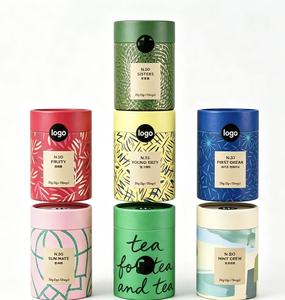 Biodegradable Eco-Friendly Food-Grade Cylinder Paper Tube with Lid, Sealed Can <b>Packaging</b> for Tea & Coffee Beans - Product Image 6