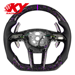 Accesorios para Automóviles Audi A6 S6 A7 S7 A8 S8 Avant Allroad quattro RS6 RS7 2019-2026, Volante Personalizado de Fibra de Carbono y Cuero - Product Image 1