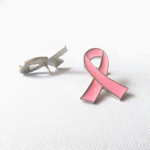 Pin de Solapa Metálico con Cinta para Concientización sobre VIH/SIDA y Cáncer de Mama - Product Image 3