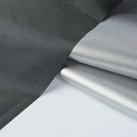 Tissu Oxford recyclé enduit argenté en taffetas de polyester 210T avec revêtement poly recyclé pour ombrage