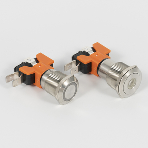 Interrupteur à bouton-poussoir métallique étanche IP65 de 12 mm, 16 mm, 19 mm, 22 mm, 25 mm pour commande industrielle - Product Image 4