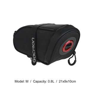Sacoche de selle Gaciron BIRD NEST-300(M) Aero avec feu arrière intelligent magnétique, boucle à bouton, étanche IPX6, sac de rangement pour siège arrière de vélo - Product Image 1