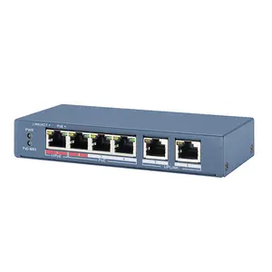 DS-3E0106HP-E 4 Port baru asli Ethernet Cepat POE Switch tidak terkelola