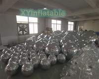 Grand ballon gonflable de miroir de disco d'usine de la Chine, boule gonflable géante de Chrome pour la décoration d'événement