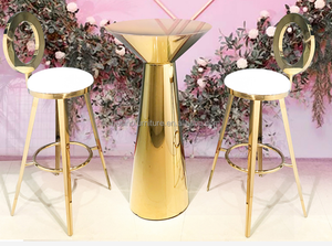 Factory Wholesale Kitchen and Restaurant bar Stool <strong>Cocktail</strong> Chair and <strong>Table</strong> High Chairs bar <strong>Table</strong> Set - Product Image 3