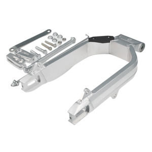 Motorradrahmen aus Aluminium 6061-Legierung, Schwinge für <span class=keywords><strong>DAX</strong></span> CT70, Hinterradschwinge aus 6061-Legierung, Silber - Product Image 5