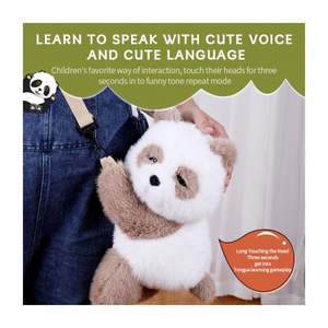 Gymnastique rythmique respiration battement de coeur jouets de marche électroniques <span class=keywords><strong>mouchoir</strong></span> Animal chine Ai jouet en peluche interactif - Product Image 3