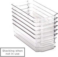 Keuken plastic koelkast voedselcontainer opbergdoos transparante lade drank koelkast organizer set BPA vrij voedselveilig stapelbaar