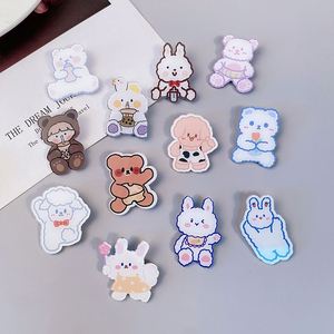 Porte-clés et aimant de réfrigérateur personnalisés en acrylique, motif dessin animé, mignons, transparents, en plastique, pour loisirs créatifs - Product Image 1