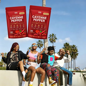 Gélules de Poivre de Cayenne OEM ODM 12-en-1, Certifiées GMP et Halal, 240 Comprimés, Équivalent Herbal 3000mg - Product Image 2