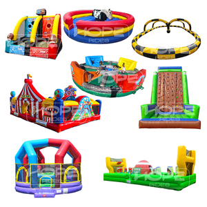 Château gonflable de toboggan aquatique de parcours d'obstacles de videur de <span class=keywords><strong>paradis</strong></span> d'oasis tropicale commerciale pour la <span class=keywords><strong>location</strong></span> de partie ou d'événement - Product Image 3