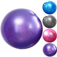 Ballon de yoga en PVC antidéflagrant 45 cm, lisse, gonflable, pour fitness, équilibre, exercices, Pilates, entraînement, équipement de gym, vente en gros