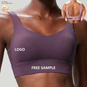 Fabbrica di abbigliamento sportivo personalizzato in tessuto di bambù antiurto reggiseno sportivo da donna con fibbia canottiere fisse coppe taglie forti per Fitness Yoga biancheria intima - Product Image 1