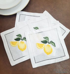 Serviettes en tissu carrées brodées de luxe personnalisables, très résistantes, 100% coton, écologiques, réutilisables, design moderne, sur mesure - Product Image 4