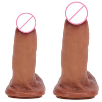 Pene Artificial, Masturbador Femenino, Ultra Suave, Extra Grande, Grueso, Realista, Estilo Stud, Juguete Sexual para Adultos, Ayuda Sexual