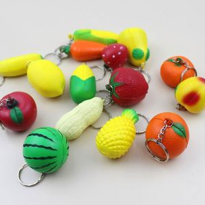 Porte-clés Squishy en Mousse PU Pastèque Kawaii, Mini Jouet Anti-Stress Fruité Personnalisable avec Impression Numérique pour Cadeaux Promotionnels d'Été - Product Image 2