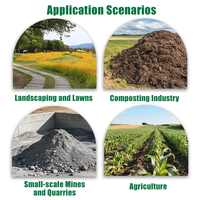 Crible rotatif mobile pour compost, criblage de terre, sable et pierres, machine industrielle de criblage de sol