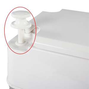 Accessoires pour <span class=keywords><strong>caravane</strong></span>, siège de toilette portable pliable manuel de 20 L, gris, pour camping-car, bateau, remorque, salle de bain, camping-car - Product Image 6