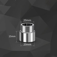 Tuyau d'extension en acier inoxydable argenté 10-60 mm, accessoires de salle de bain, raccords pour tuyaux d'eau pour système de plomberie