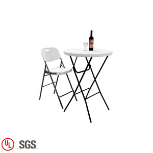 Mejor Precio pequeña al aire libre redonda plegable mesa de <span class=keywords><strong>Bar</strong></span> y silla conjunto - Product Image 4