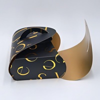 Boîte à gâteau personnalisée biodégradable et recyclable, design auto-élevant, en carton, avec estampage à chaud doré, prix négociable